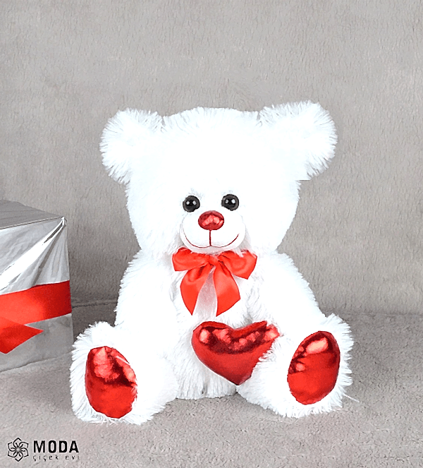 Beyaz Peluş Ayıcık (55cm)